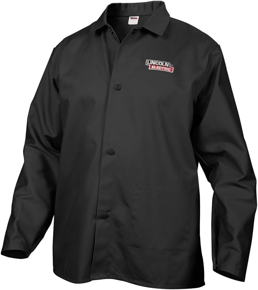 Lincoln Electric KH808L Black Large Flame-Resistant Cloth Welding Jacket