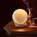 Gahaya Moon Lamp, Night Light for Kids 5.9 inch 3 LED Colors Moon Light with Stand, Remote and Touch Control USB Rechargeable, 3D Lunar Lamp Home Decor Gifts for Teen Boys Girls