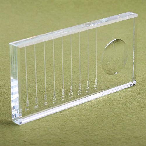 THINKSHOW 1/2/5/10pcs MM Printing crystal Jade glass adhesive glue pallet stand holder individual stone for eyelash extension makeup tools (2 Pcs)