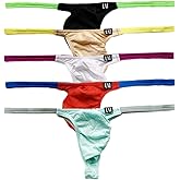 COMLIFE Men's Sexy Low Rise Thong Modal Colorblocking T-Back Briefs