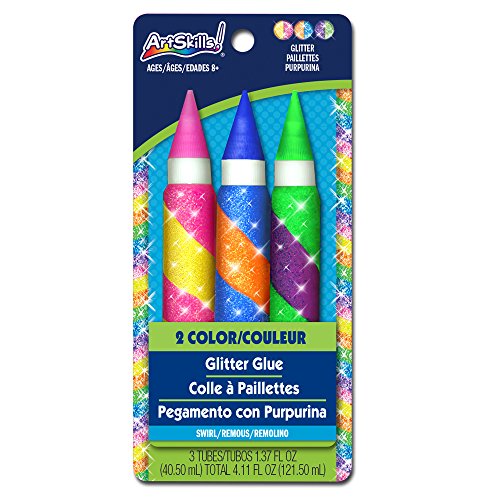 ArtSkills Swirl Jumbo Glitter Glue, 3-Count (PA-1872)