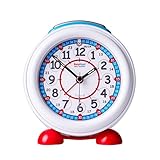 EasyRead Time Teacher Children’s Alarm Clock with Night Light, 24-Hour Red & Blue Clock Face