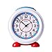 EasyRead Time Teacher Children’s Alarm Clock with Night Light, 24-Hour Red & Blue Clock Face