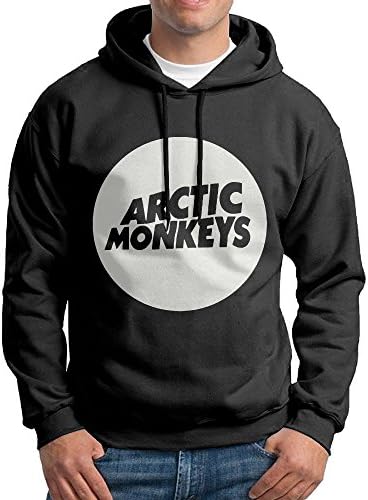 FDLB Men's Arctic Monkey Leisure Fashion Hoodie Hooded Sweatshirt Black