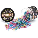 200 Piece Heat Shrink Butt Connectors Crimp Terminal Set by Route 66 | Marine Automotive Motorcycle AWG Electrical Copper Wire Kit | Convenient & Quick Wiring Projects