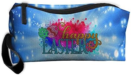 Happy Easter Egg Gift Multi-functional Cosmetic Makeup Bag Zipper Closure Bags Toiletries Organizer Bag
