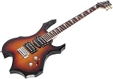 Bonnlo Electric Guitar Flame Style HSH Pickup with Accessories Sunset view 7