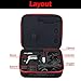 BTG Upgraded Specialized Hard Case for Parrot Mambo FPV Minidrone - Fits Mambo FPV Drone, Flypad Controller, VR Goggles, Camera, Batteries, and More Other Small Accessories - EVA Molded Compartiment