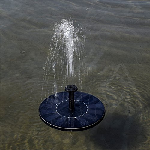 COSSCCI Solar Powered Water Fountain Pump Portable Submersible Free Standing for Bird Bath, Small Pond, Patio Garden Decoration(1.4W) - Thumbnail 3