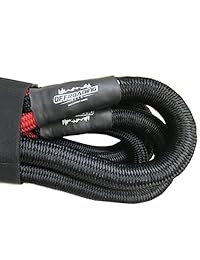 Cuerda para recuperación cinética y remolque, color negro, para 4 x 4 off roading Jeep auto SUV ATV.
