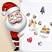 LESFIT Christmas Magnets, 12 Pack 3D Decorative Glass Magnetic Fridge Magnet for Map, Whiteboard and Refrigerator (1.18 inches)