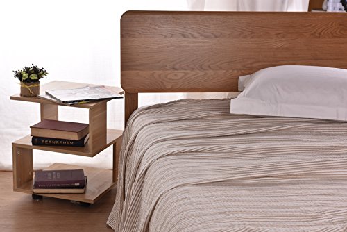 Premium Cotton Blanket - Queen Size,79'X87' Dyes The Jacquard Weave Frivolous Ventilation Design Brown Cozy Blanket for Bed, Couch