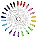 Boao 24 Pcs Magnetic Dry Erase Markers with Erasers Cap, 8 Assorted Colors Whiteboard Markers Low Odor Fine Tip Whiteboard Pens Colorful Erasable Marker for Calendar Boards