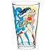 Zak Designs DC Comics Pint Glasses, Set of 2 Pieces, 16oz Capacity Each Glass, Wonder Woman