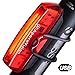 Apace Vision Luz Trasera para Bicicleta Recargable USB - Potente LED Faro Trasero Bici - Muy Luminoso y Fácil de Instalar Luces Rojas Máxima Seguridad Ciclismo (Rojo)