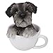 Pacific Giftware Adorable Teacup Pet Pals Puppy Collectible Figurine 5.75 Inches (Schnauzer)