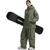 GSOU SNOW Womens Ski Jacket and Pants Set Snowsuit Snow Coat Waterproof Windproof Ski Suit Warm for Winter