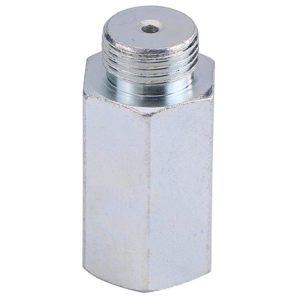 O2 Sensor Bung Extender Isolator, O2 Oxygen Sensor Spacer Extender Spacer Adapter for Decat Hydrogen Stainless Steel Lambda M18 x1.5 sensor