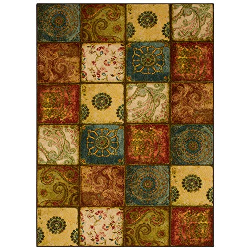 Mohawk Home Free Flow Artifact Panel Patchwork Accent Area Rug, 2'6"x3
