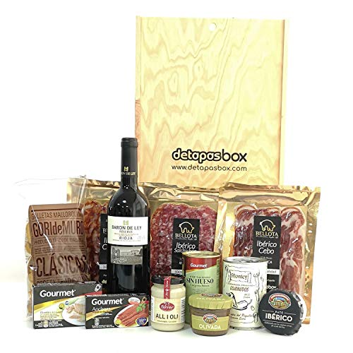 Tapasabend für zwei mit Baron de Ley, Geschenk für Feinschmecker und Spanienfans | Spezialitäten aus Spanien | Geschenk…