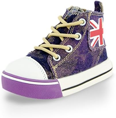 Toddler Boys' Rocker Style Canvas Shoe Purple 12