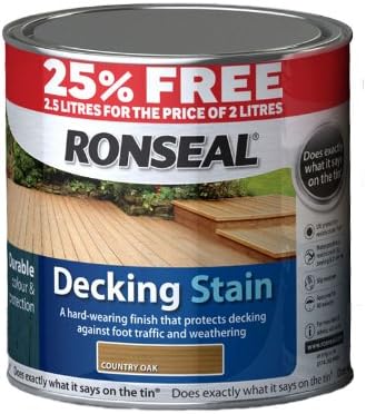 Ronseal DSRP2LAV Decking Stain Rustic Pine 2.0 Litre + 25%