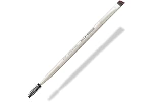 EigshowBeauty Eyebrow Brush, Dual-ended Angled Eyebrow Brush for Brows or Lashes D108 - Black