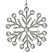 Handmade Snowflake Iron & Glass Pendant Christmas Tree Ornaments Set | ShalinIndia Elegant Hanging Decor for Home and Party Decoration | 6 Inches Christmas Decorations for Tree