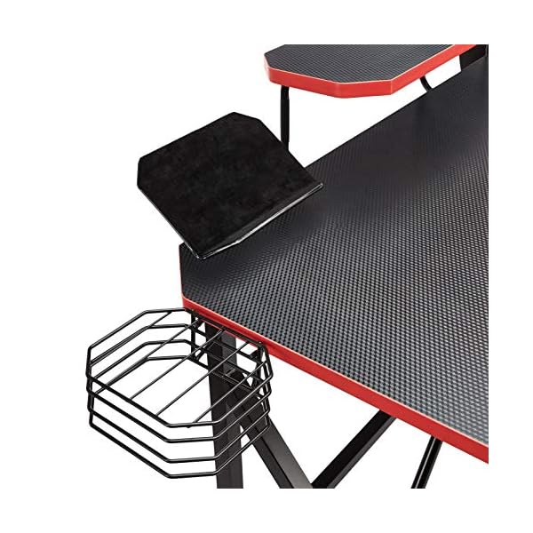 Amazon Basics Gaming Computer Desk with Storage for Controller