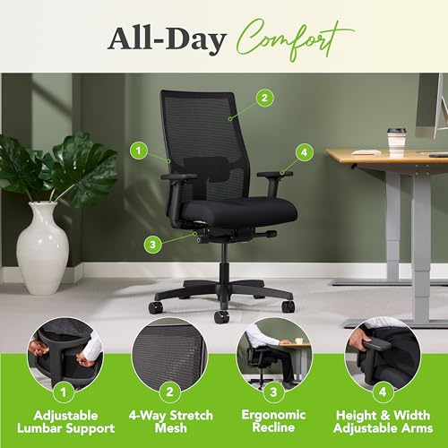 Big And Tall HON Ignition Ergonomic Mesh Office Chair