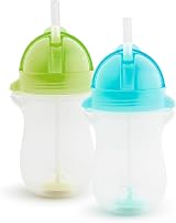 Munchkin Click Lock Tip and Sip 2 Pack Sippy Cups Green Blue 296ml view 1
