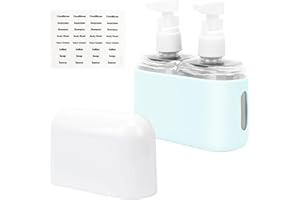 Skycase Travel Bottles, Travel Size Toiletries - Leak Proof Refillable Tsa Approved Travel Bottles, 2 in 1 Travel Containers with Labels Airplane Accessories Kits for Lotion Liquid (Blue)