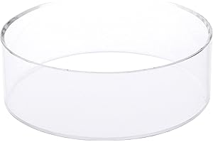 Plymor Clear Acrylic Beveled Ball or Sphere Display Holder Stand, 2" H x 6" W