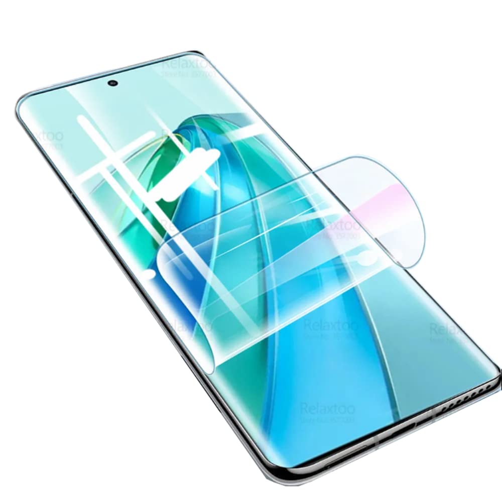 2Pcs High Sensitive Hydrogel Film Compatible with Honor Magic5 Lite 5G / Honor X9a 6.67" Soft Flexible Film Transparent TPU Screen Protectors Fingerprint Unlock Explosion-proof NOT Tempered Glass