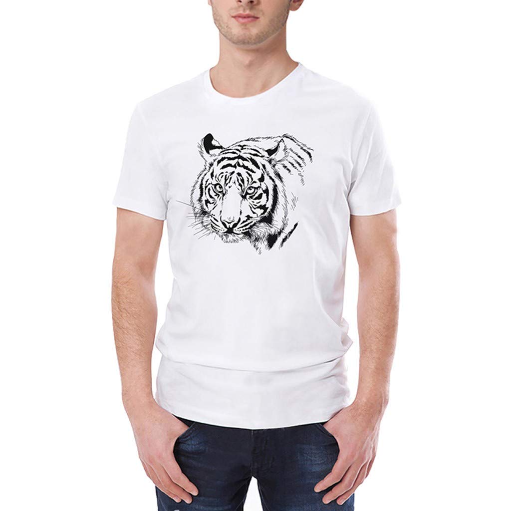Tee , Simple Fashion Printing O Neck Short Sleeve Top For Gym Workout T Shirt
