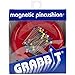 Grabbit Magnetic Sewing Pincushion with 50 Plastic Head Pins, Red primary