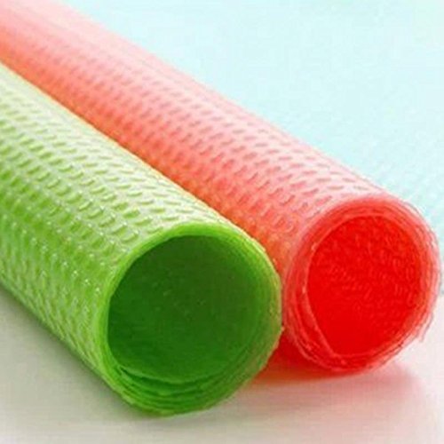Yosoo 4 pcs/set 29cm45cm Fashion Refrigerator pad Antibacterial antifouling Mildew Moisture absorption Preserving Pad Refrigerator Mats Fridge Base Cushion (Green)
