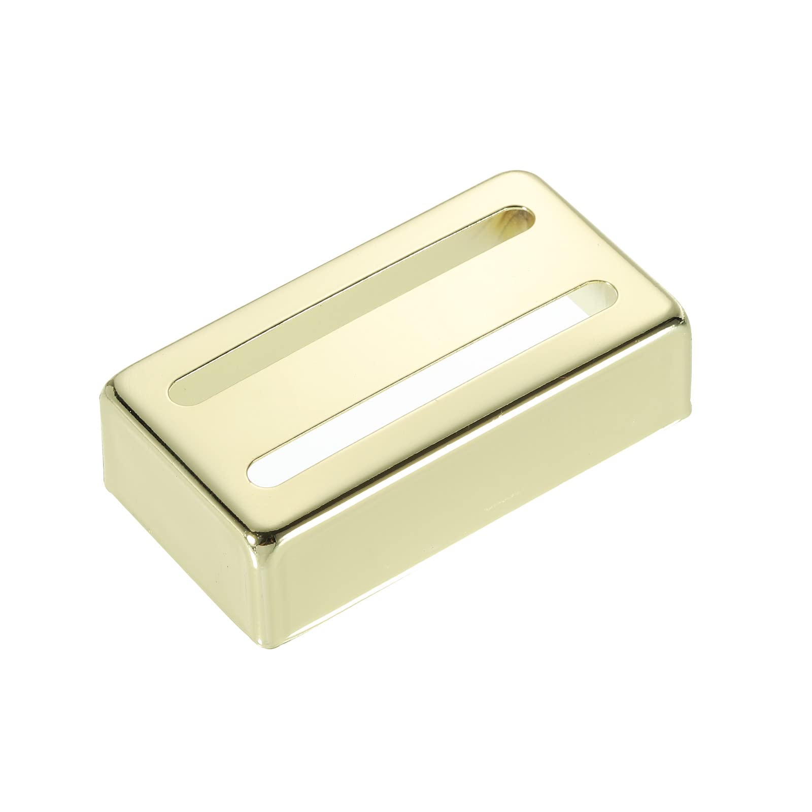 PATIKIL Guitar Pickup Cover Two Slot Double Coil Brass Pickup Cover for Electric Guitar Golden