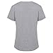 Meaneor Women's Baggy Fit V Neck Top Ladies Turn Up Loose Batwing Oversized Tee Size Gray XXL