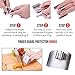 Kitchen Knife Sharpener by Bladess | Best Knife Sharpening Kit + Stainless Steel Adjustable Finger Guard for Cutting + Bladess' Digital Guide for a Healthier Version of You