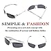 Br'Guras Safety Sunglasses for Men with 400 UV Protection Polarized Lens, Men's Sunglasses with Unbreakable Frame, Sports Sunglasses for Driving Baseball Running Cycling Fishing Golf, White