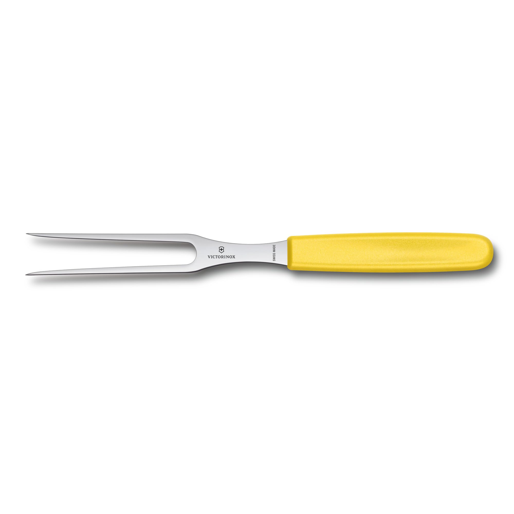 Victorinox Swiss Classic Carving Fork, 15 cm, Robust Handle, Stainless Steel, Yellow