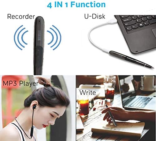 Compact black voice recorder with a digital display showing a price of $29.99 as of August 9, 2023.