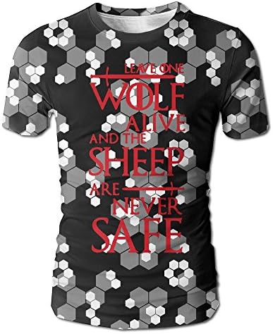 Leave One Wolf Alive Sheep Are Never Safe Adult T-Shirt Full Side Print Short Sleeved Sportswear