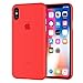Ultra ThiniPhone XS and iPhone X Case, Shamo's PP Thinnest Case [ 0.35mm ] Light Slim Minimal Anti-Scratch Protective Cover Semi-Transparent Lightweight Matte Finish Coating Good Grip Frosted (Red).