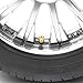 (Pack of 4) Gold 8mm Crown Tire/Wheel Rims Air Valve Stem Cap Compatible with Car Truck Hot Rod ATV