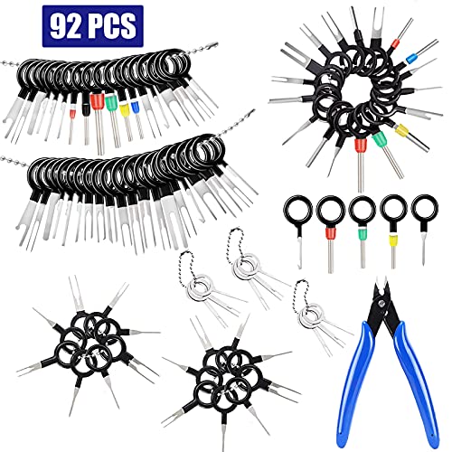 LEOPRECA 91 Pcs Terminal Ejector kit with Wire Cutter Terminal