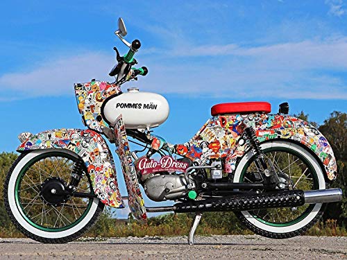 200 PCS Cool Waterproof Laptop Stickers, Vinyl Graffiti Aesthetic Stickers Decals for Water Bottle, Skateboard, Luggage, Guitar, Bike, Bumper, Motorcycle