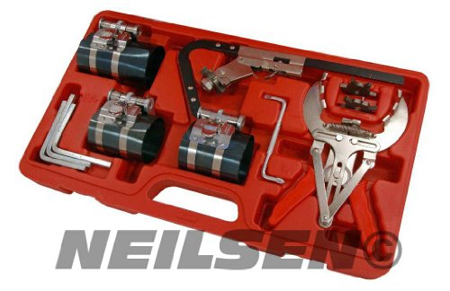 Piston Ring Service Tool Set compressor with ratchet key CT3502