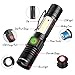 Rechargeable LED Flashlight, Magnetic Flashlight（included Battery), Super Bright Pocket-Sized COB Work Light T6 LED Torch with Clip, Zoomable, Water Resistant, 4 Modes for Camping Hiking